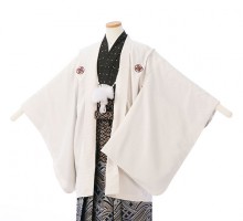 [ジュニア袴　レンタル]小学校　卒業式　ジュニア用紋付き袴　レンタルセットです