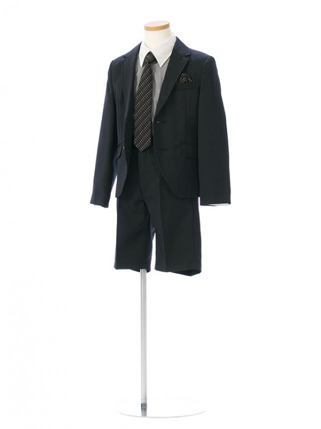レンタルスーツ男の子 (120cm) 入学式 子供フォーマルスーツ(ブラック系)|男の子(スーツ)