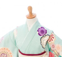 卒園袴|着物|115〜125cm|卒園式袴レンタルフルセット(グリーン系)|女の子(卒園式袴)