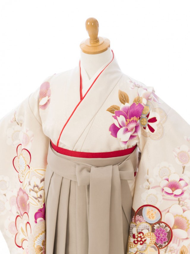 卒園袴|着物袴|115〜125cm|卒園式袴レンタルフルセット(ピンク系)|女の子(卒園式袴)