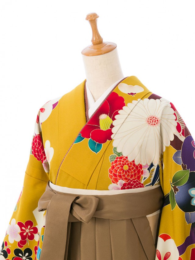 振袖袴|158〜163㎝|玉城ティナ|卒業式袴フルセット(からし系)|卒業袴(普通サイズ)