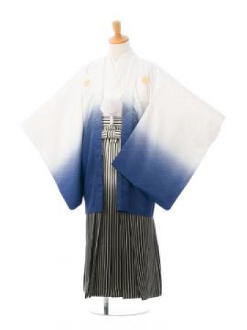 袴レンタル|小学生男|150〜155cm|卒業袴フルセット(白系)|男の子(小学生袴)