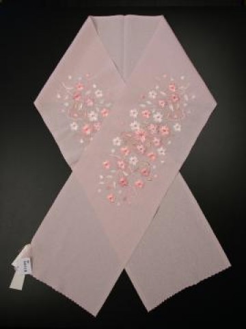 HCJ1511　在庫処分セール￥3,880 → ￥1,300　刺繍半衿　花刺繍　桜刺繍