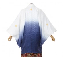 男性用袴|E-SV09-6-1|6号白/紺紋付金波に赤袴