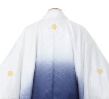 男性用袴|E-SV09-6-1|6号白/紺紋付金波に赤袴