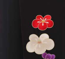 emma×紅一点　大梅に松葉柄の卒業式袴フルセット(赤ピンク系)|卒業袴大きいサイズ(トール)