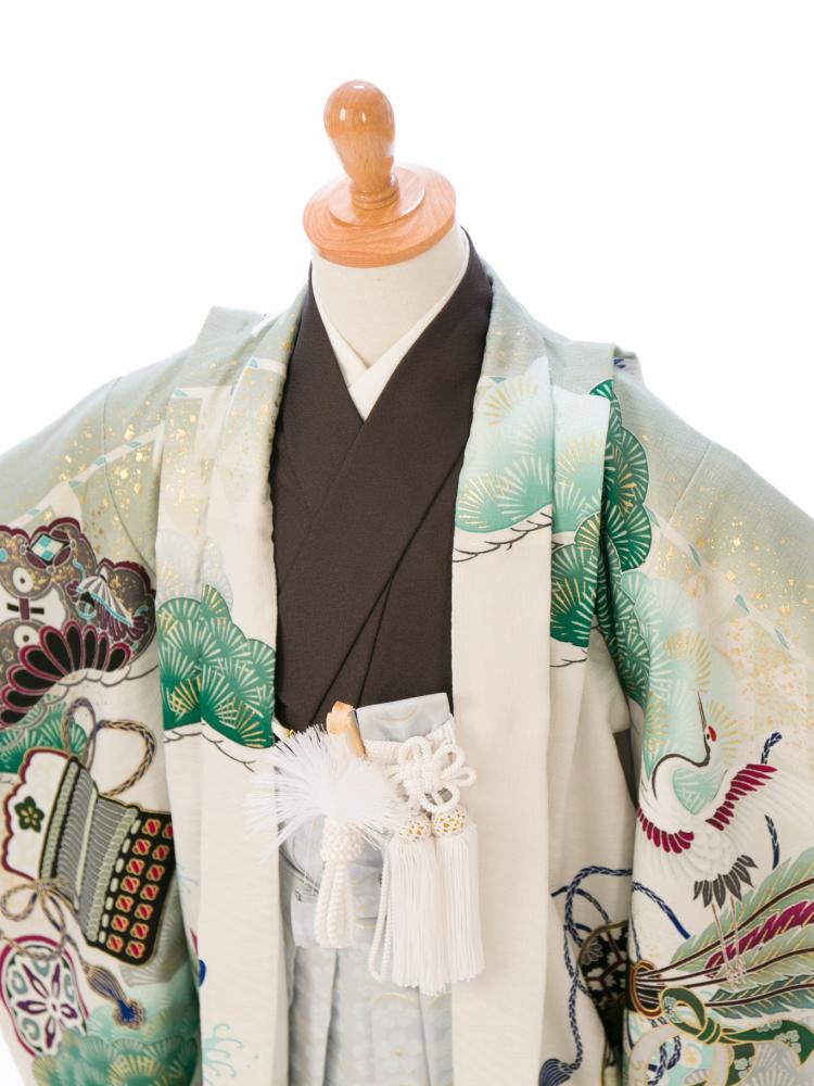 七五三 5歳男児 羽織袴セット ブランド乙葉 水色 - 和服